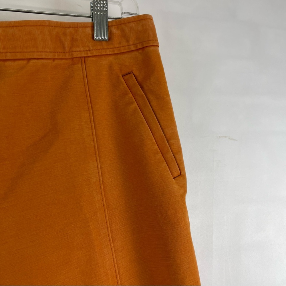 Tory Burch Orange Ankle Pants Women’s Size 12 Slim Fit Tapered‎ Leg - Picture 10 of 14